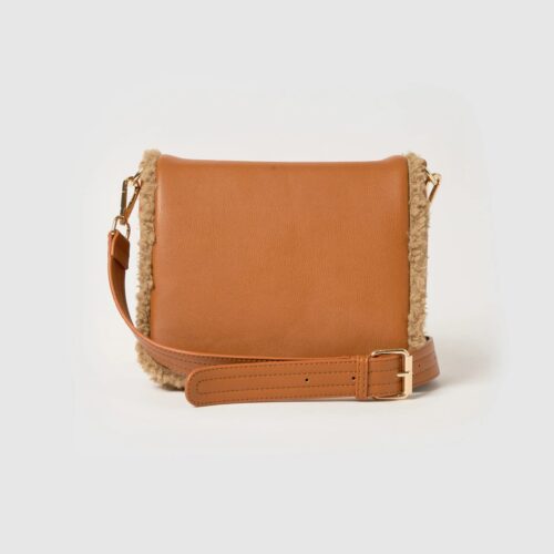 Shearling Crossbody - Sand