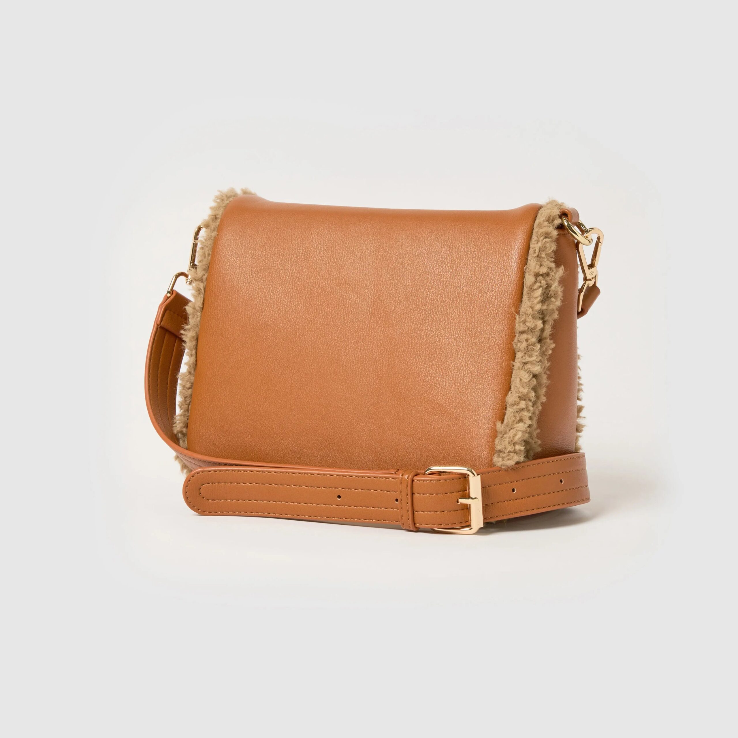 Shearling Crossbody - Sand - Image 2