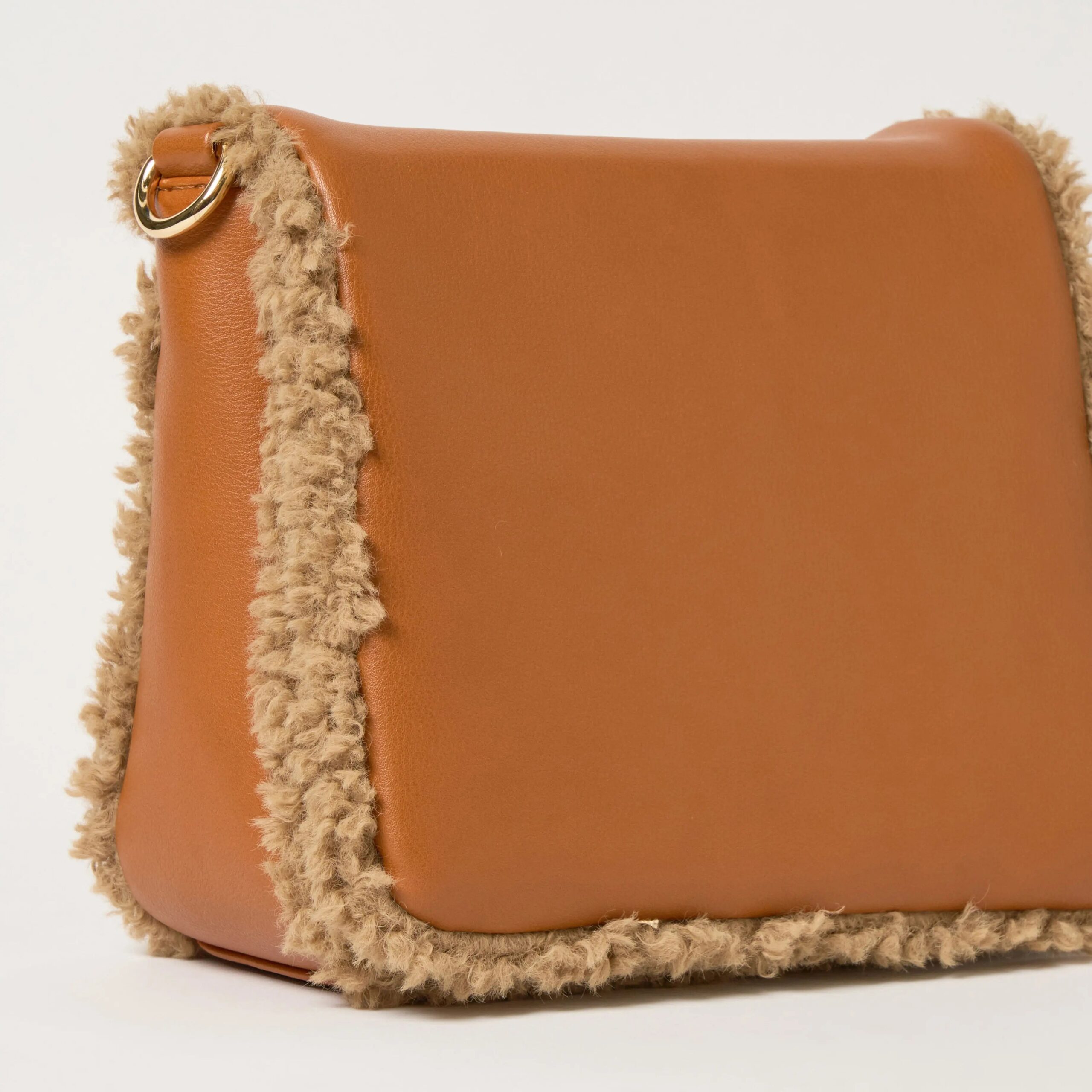 Shearling Crossbody - Sand - Image 3
