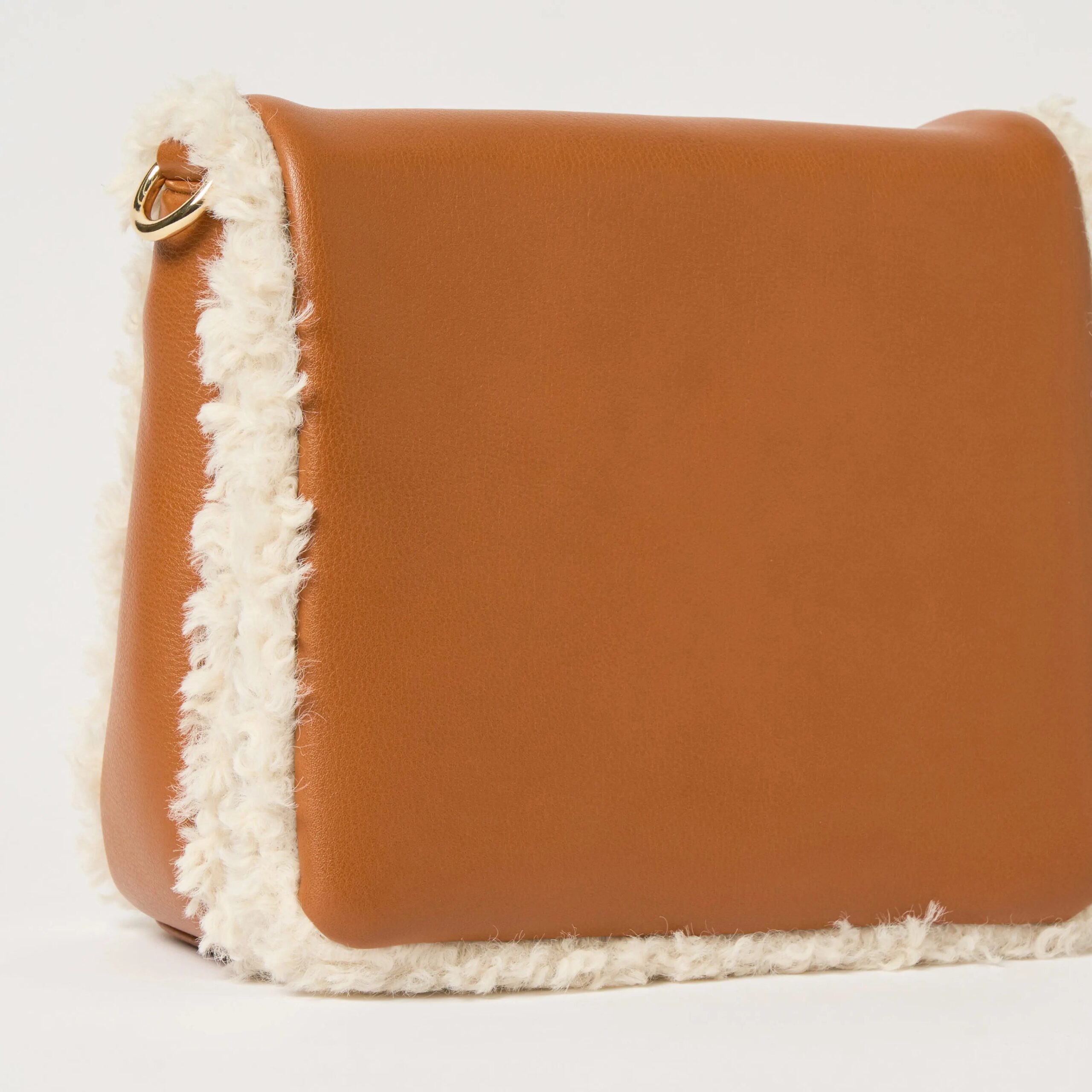 Shearling Crossbody - Tan - Image 3